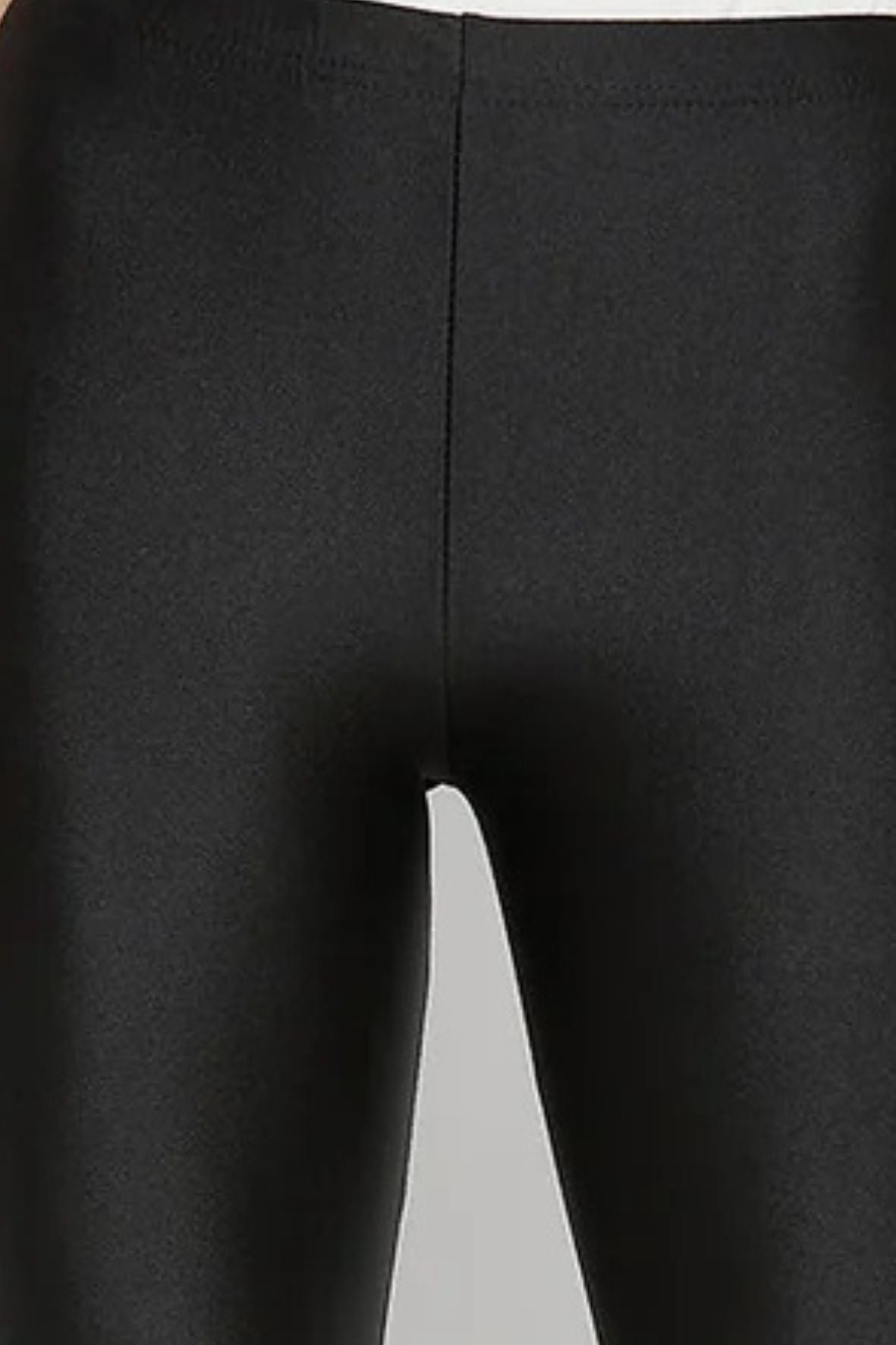 Black Metallic Leggings - Chudi Length