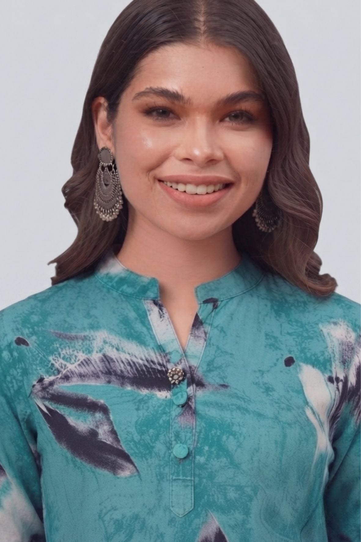 Blue Printed Kurti