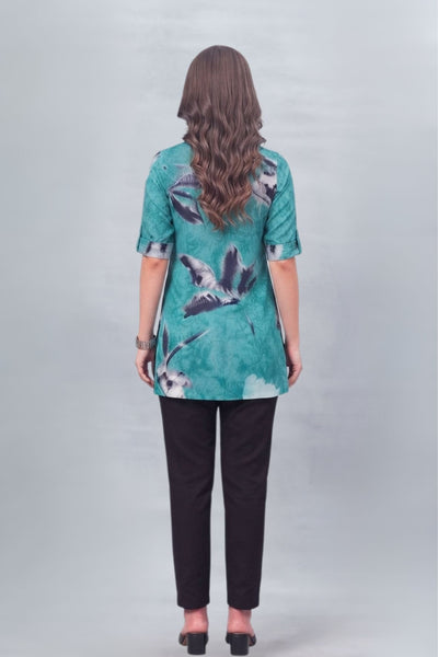 Blue Printed Kurti