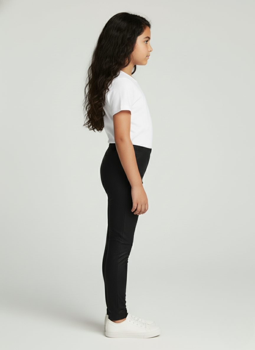 Black Metallic Leggings