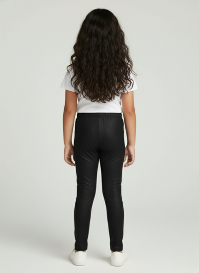 Black Metallic Leggings