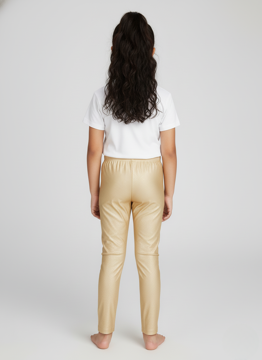 Gold Metallic Leggings