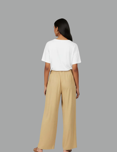 Kids Beige Rayon Palazzo
