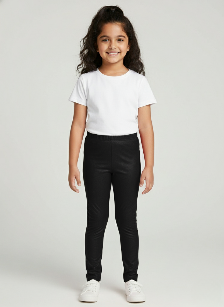 Black Metallic Leggings