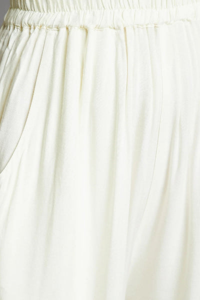 Off White Embroidery Palazzo