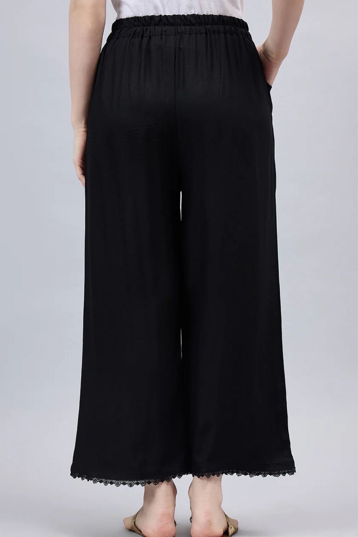 Black Lace Palazzos