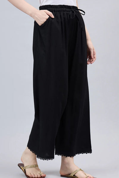 Black Lace Palazzos