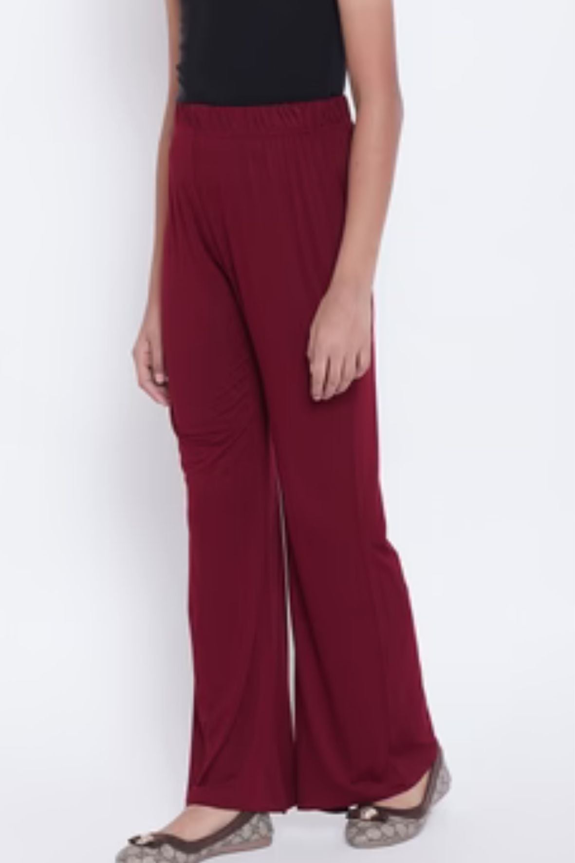 Maroon Viscose Palazzo
