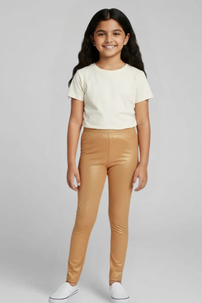 White Shimmer Leggings