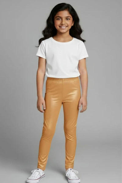 White Shimmer Leggings