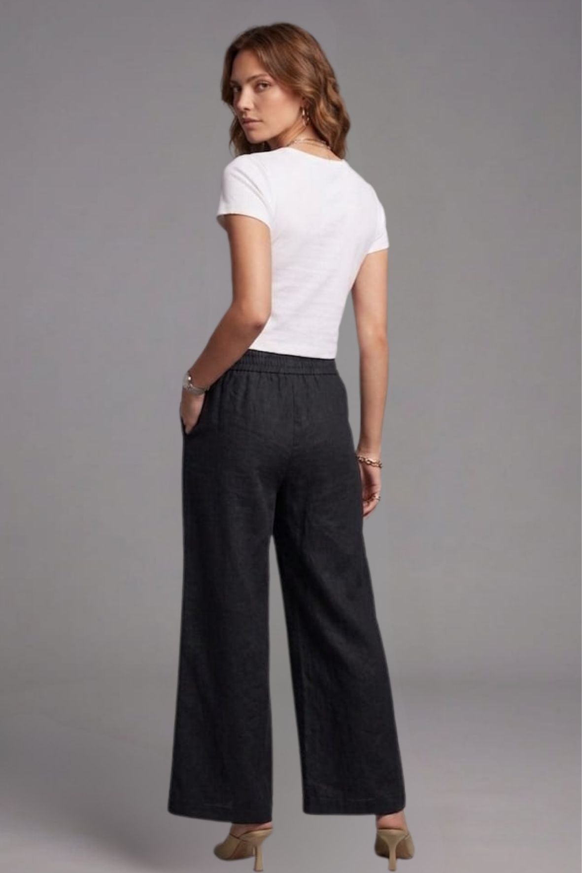 Black Denim Palazzo