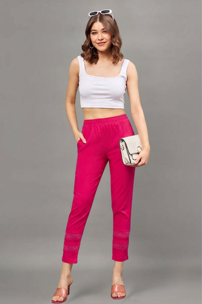 Pink Double Lace Pant