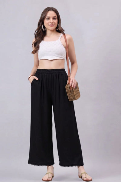 Black Lace Palazzos