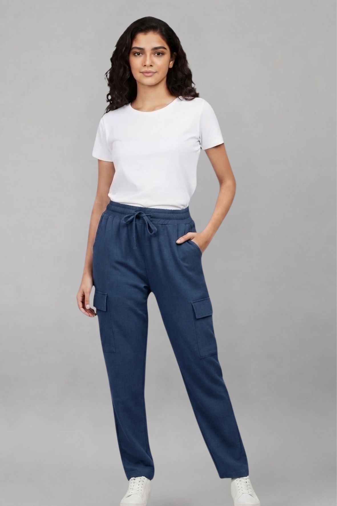 Women’s Dark Blue Cargo Pants