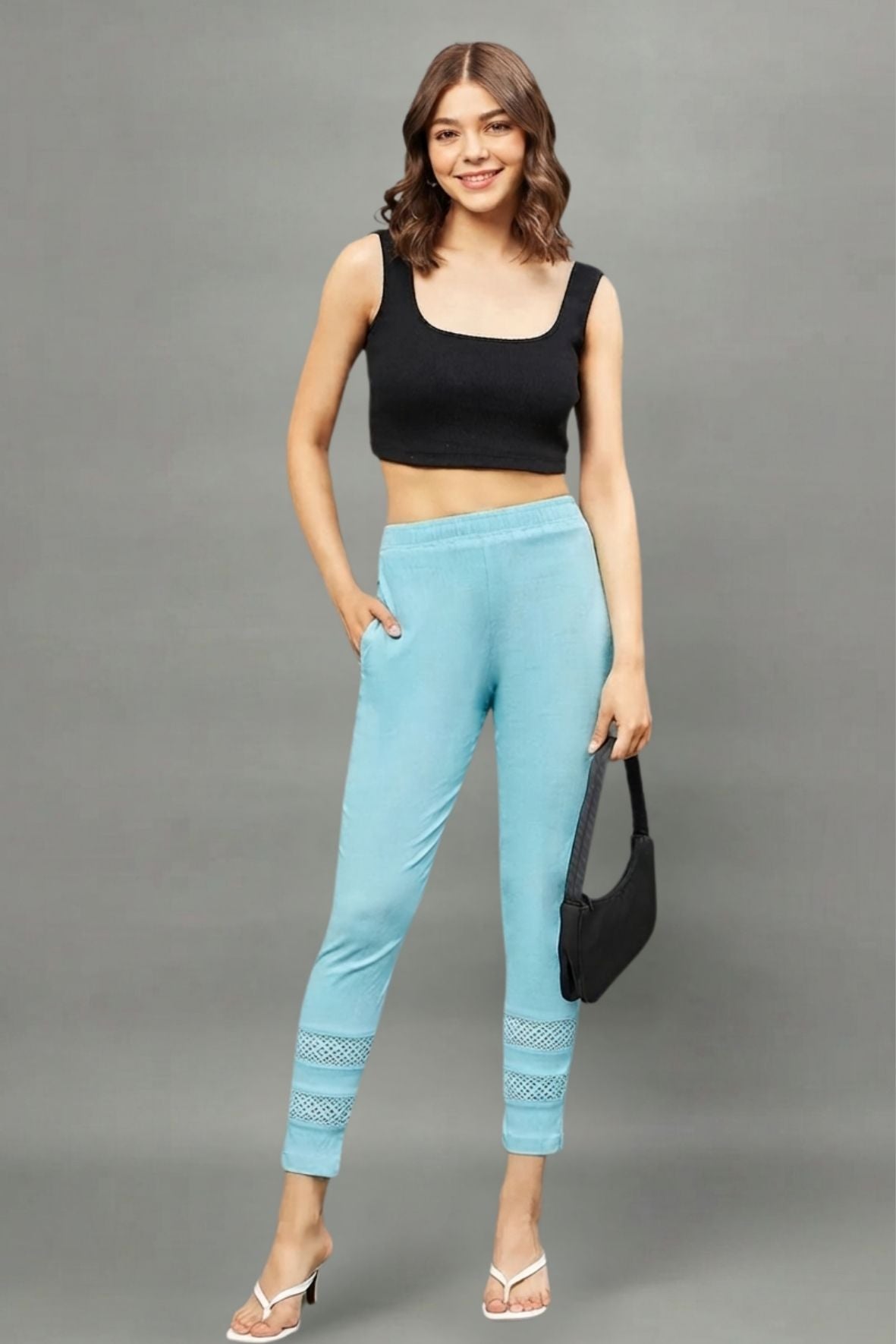 White Double Lace Pants