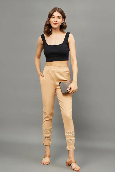 White Double Lace Pants
