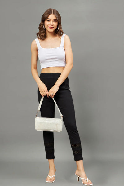 White Double Lace Pants