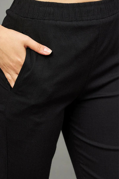 Black Double Lace Pants