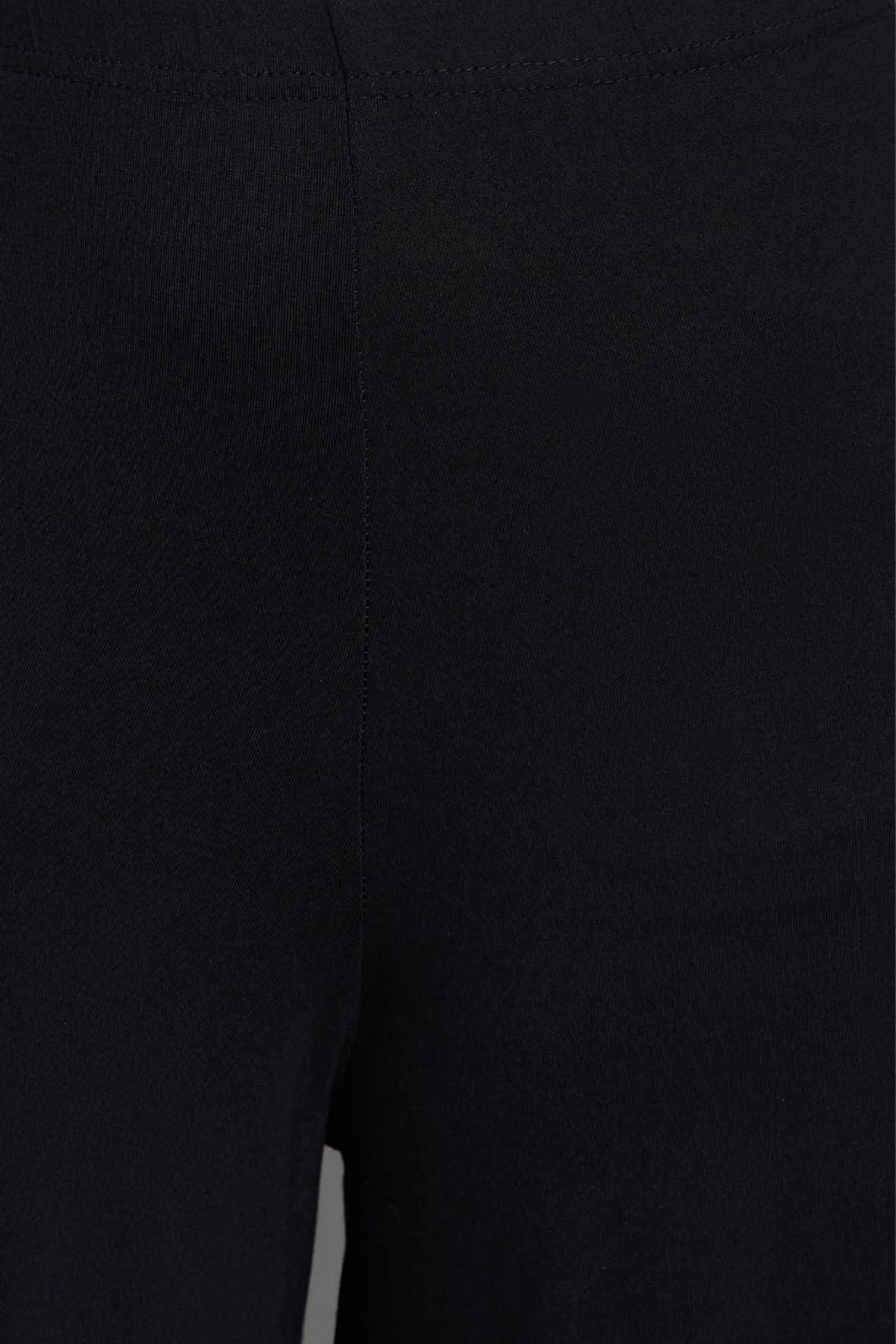 Black Plain Viscose Palazzo