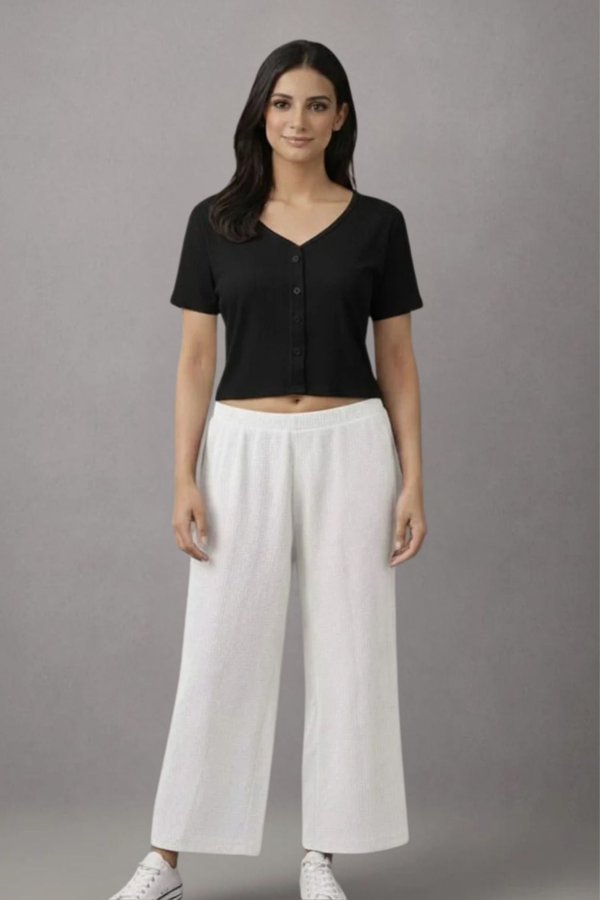 Skin Zara Rib Palazzo