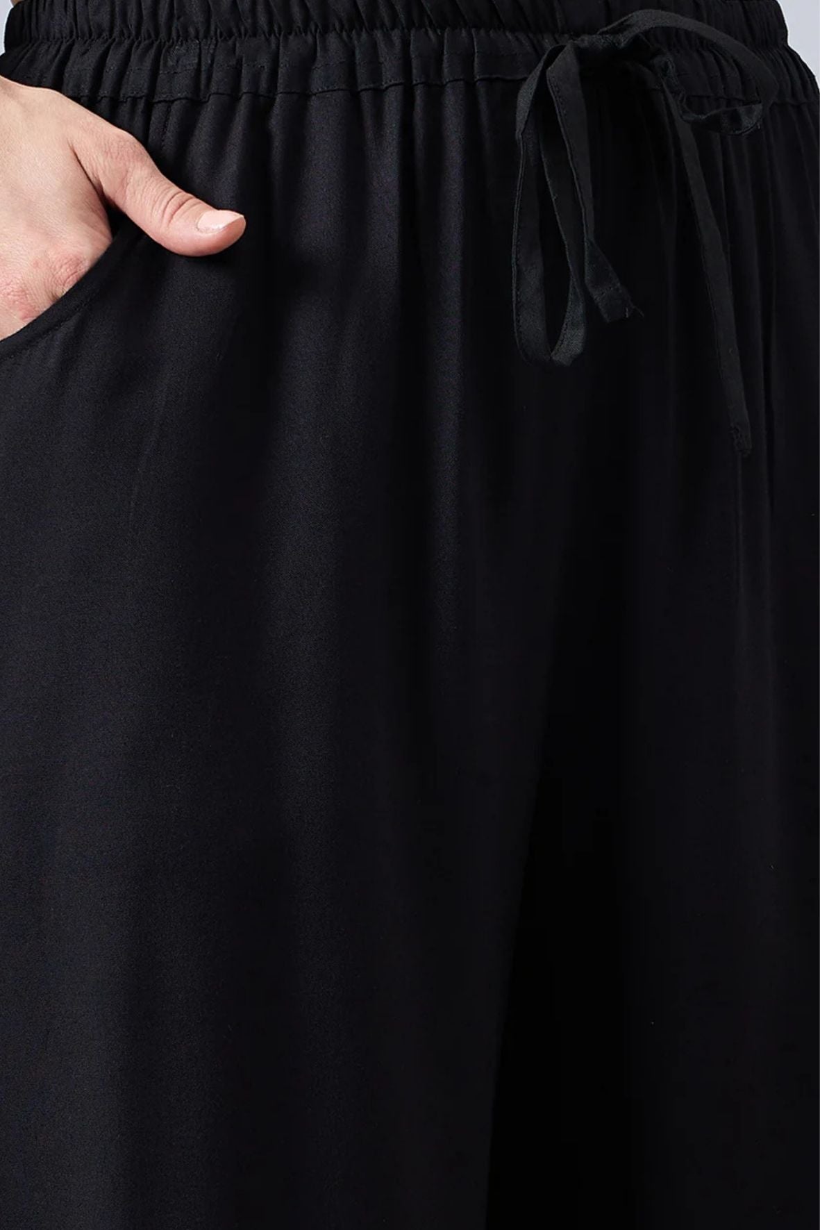 Black Embellished Palazzo