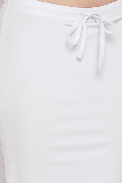 White Petticoat Saree Shapewear Inskirt