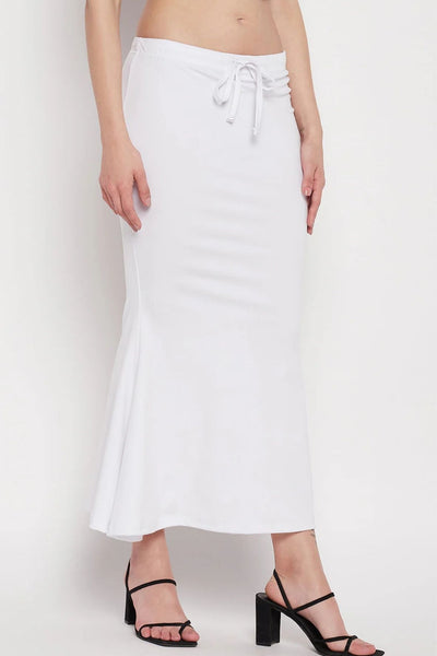 White Petticoat Saree Shapewear Inskirt