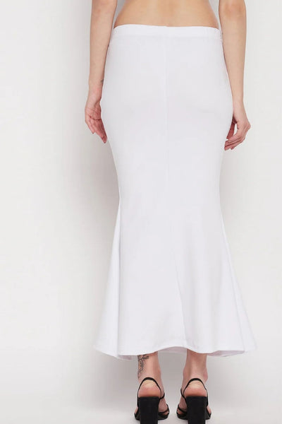 White Petticoat Saree Shapewear Inskirt