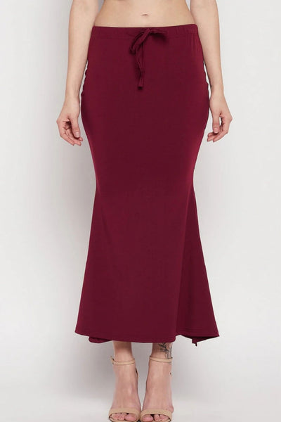 Maroon Petticoat Saree Shapewear Inskirt