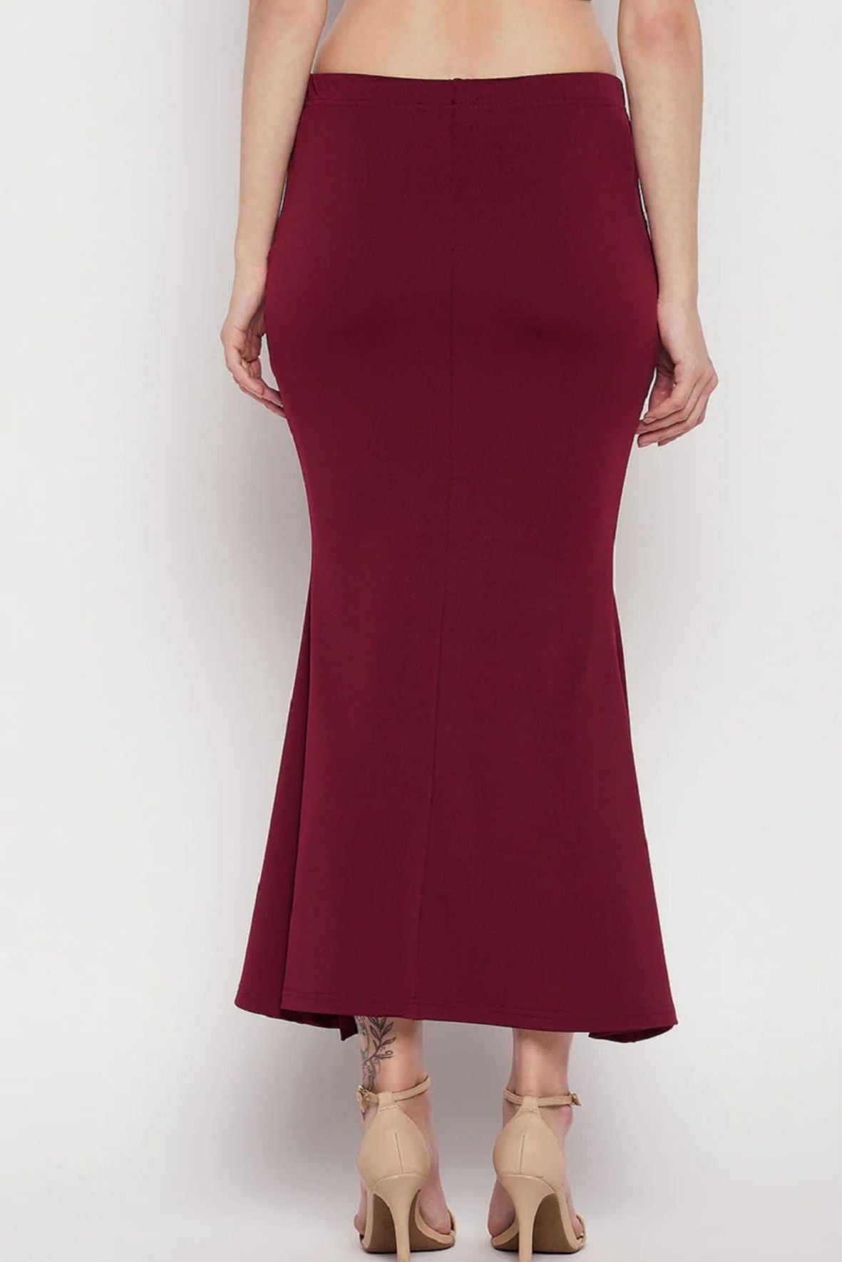 Maroon Petticoat Saree Shapewear Inskirt