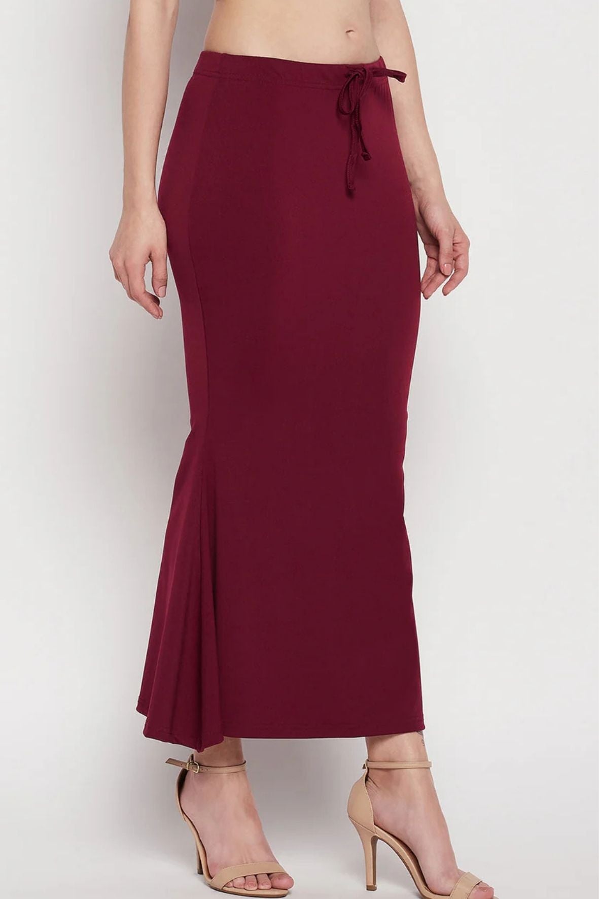 Maroon Petticoat Saree Shapewear Inskirt