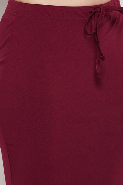 Maroon Petticoat Saree Shapewear Inskirt