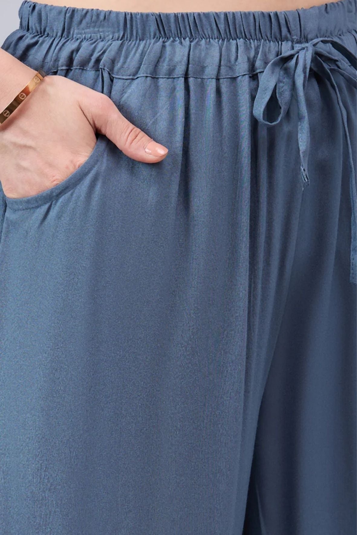 Light Grey Lace Palazzos