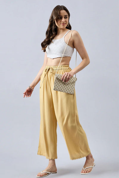 Gold Lace Palazzos