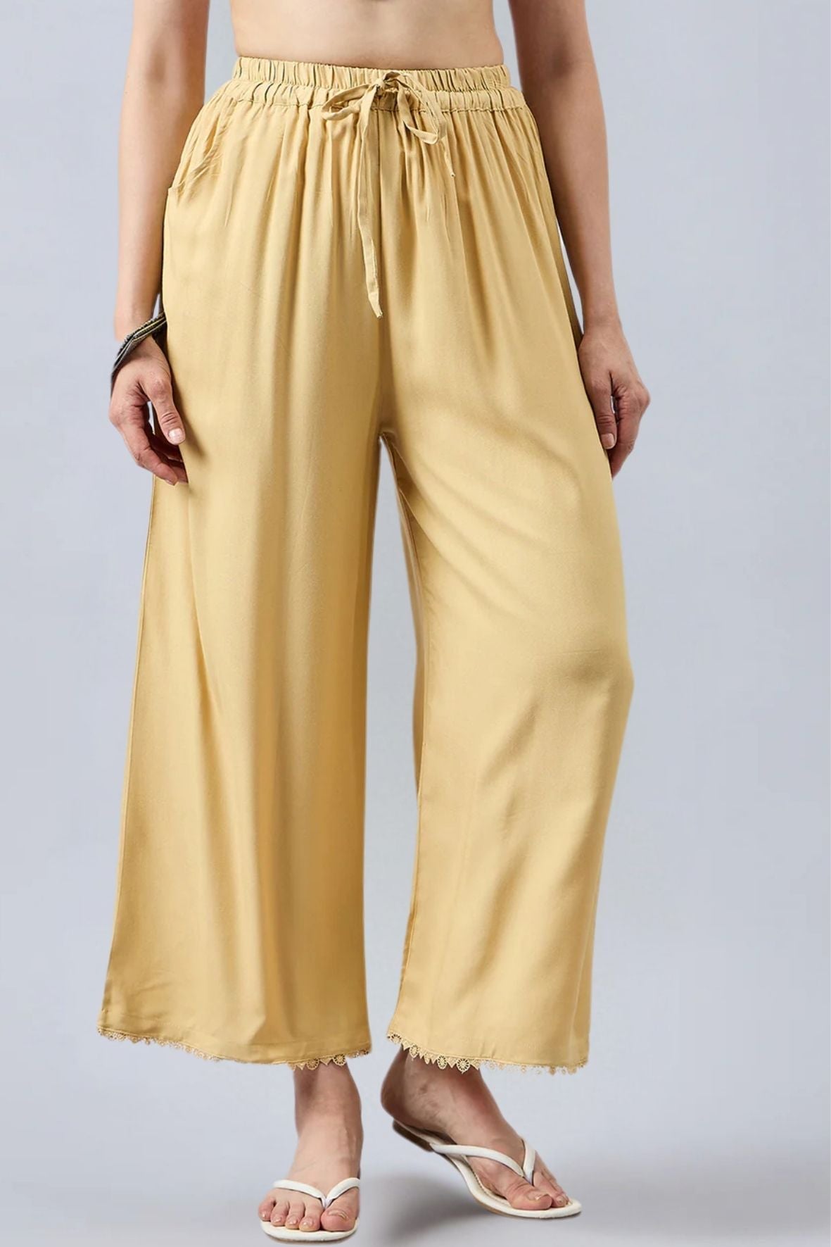Gold Lace Palazzos