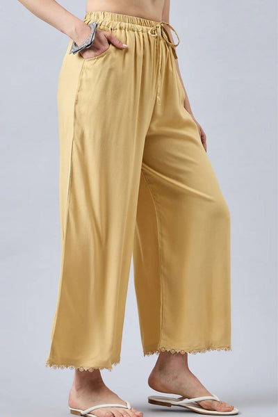 Gold Lace Palazzos