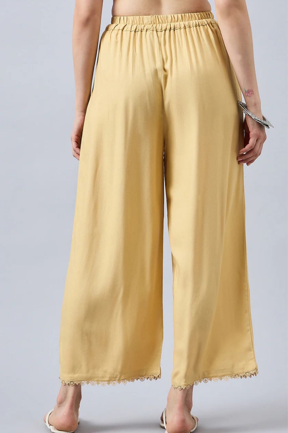 Gold Lace Palazzos