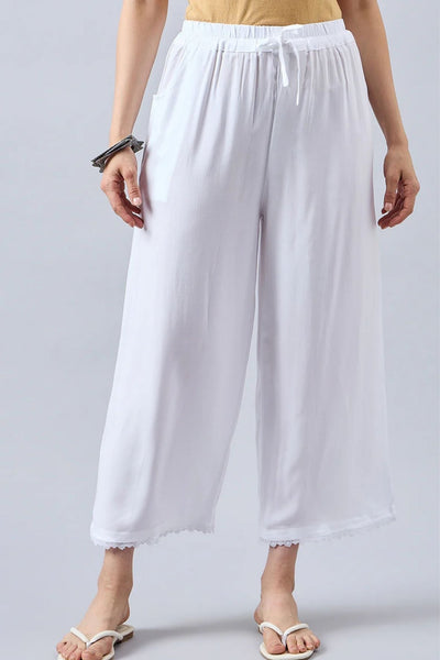 White Lace Palazzos