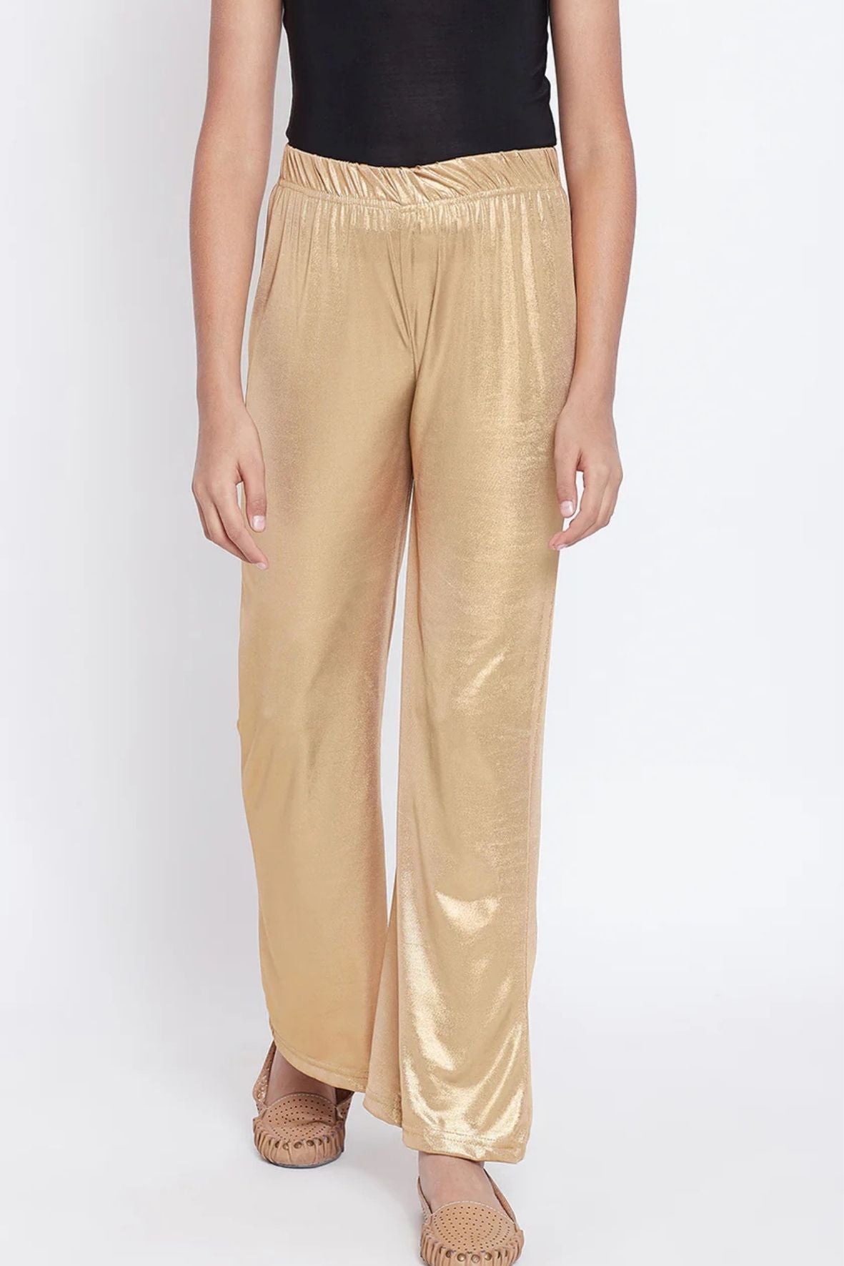 Kids Gold Shimmer Palazzo