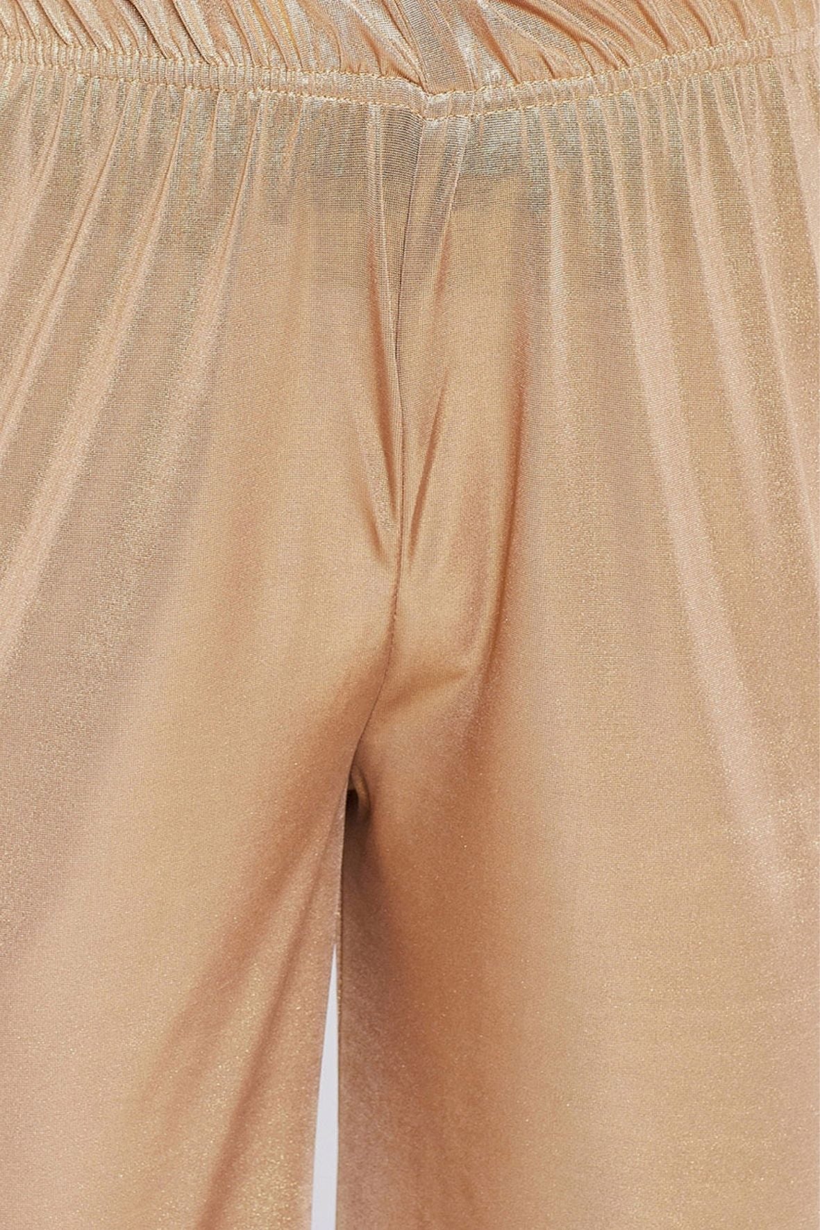 Kids Gold Shimmer Palazzo