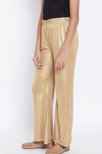 Kids Gold Shimmer Palazzo