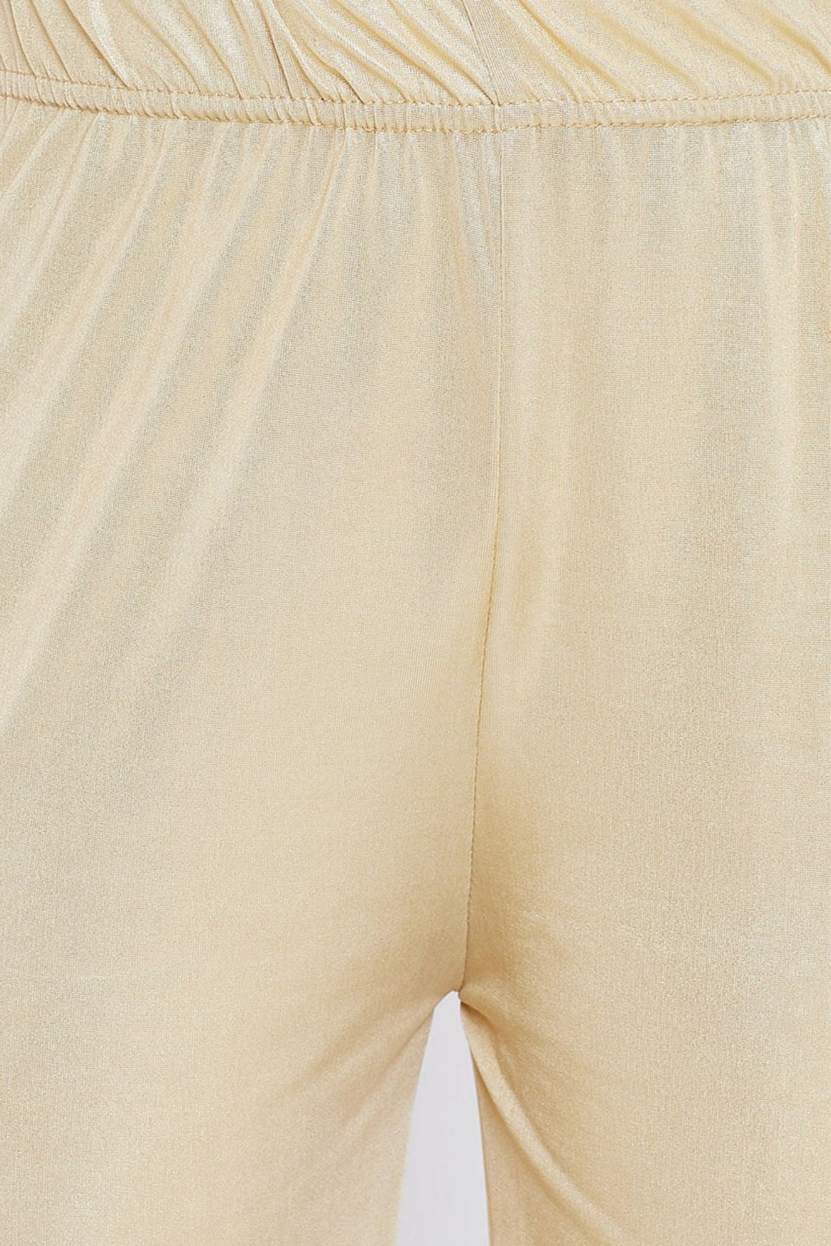Kids Light Gold Shimmer Palazzo