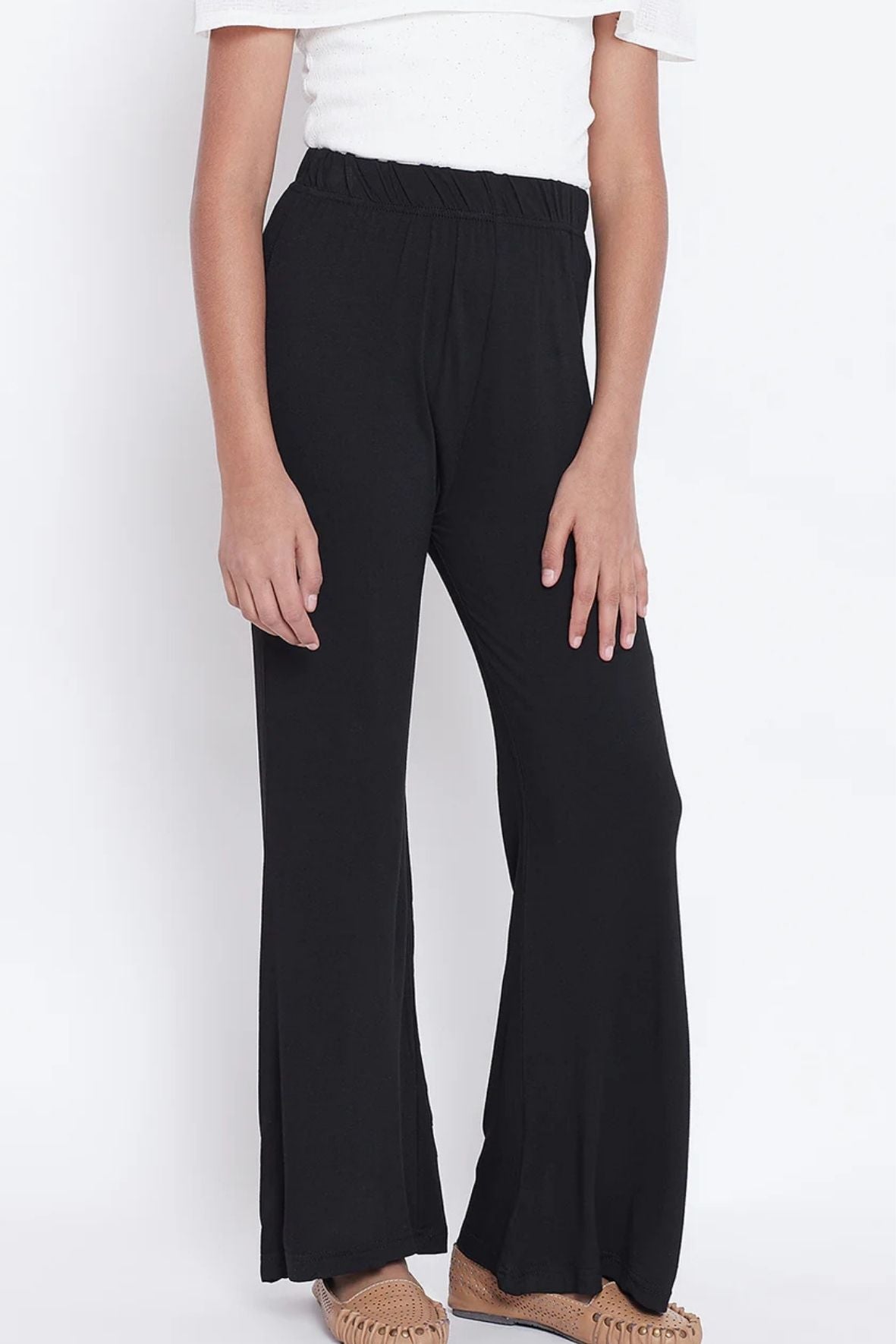 Black Viscose Palazzo