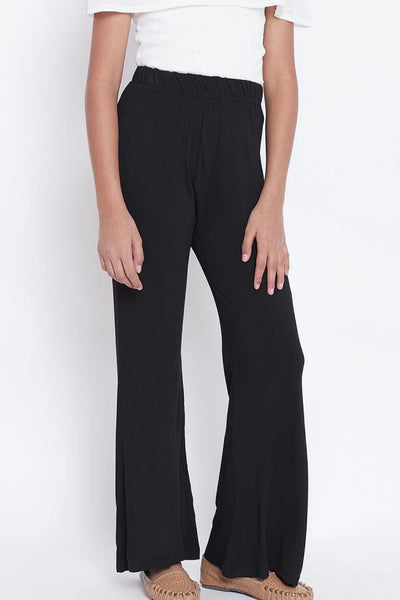 Black Viscose Palazzo