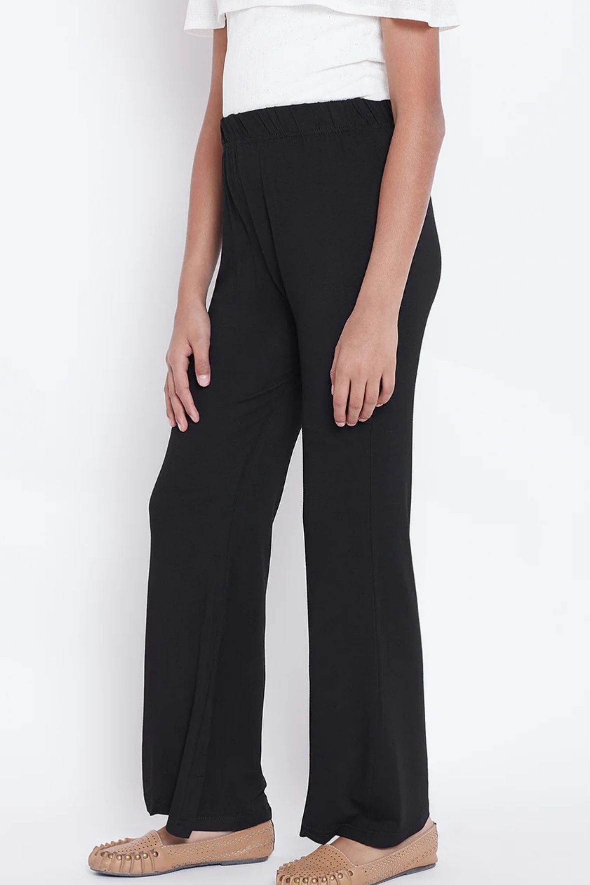 Black Viscose Palazzo
