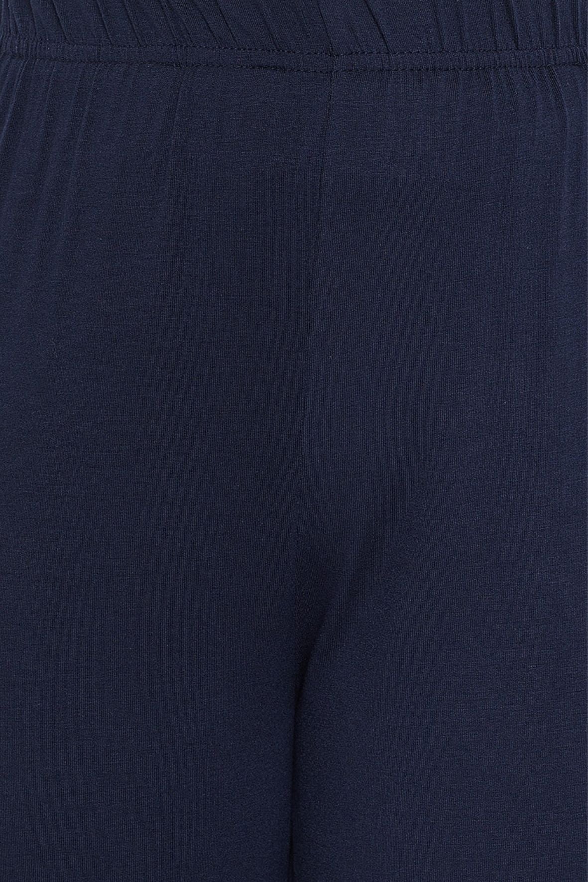 Navy Blue Viscose Palazzo