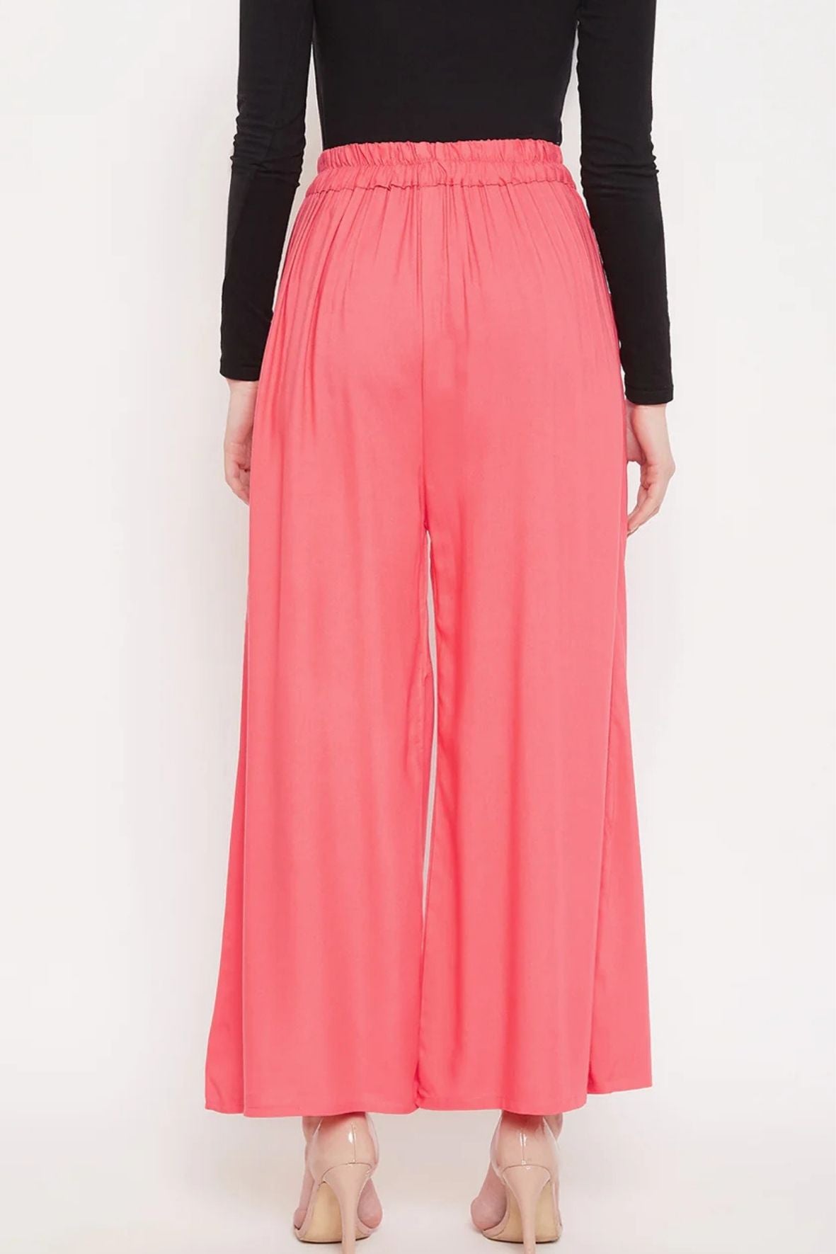 Peach Rayon Palazzo