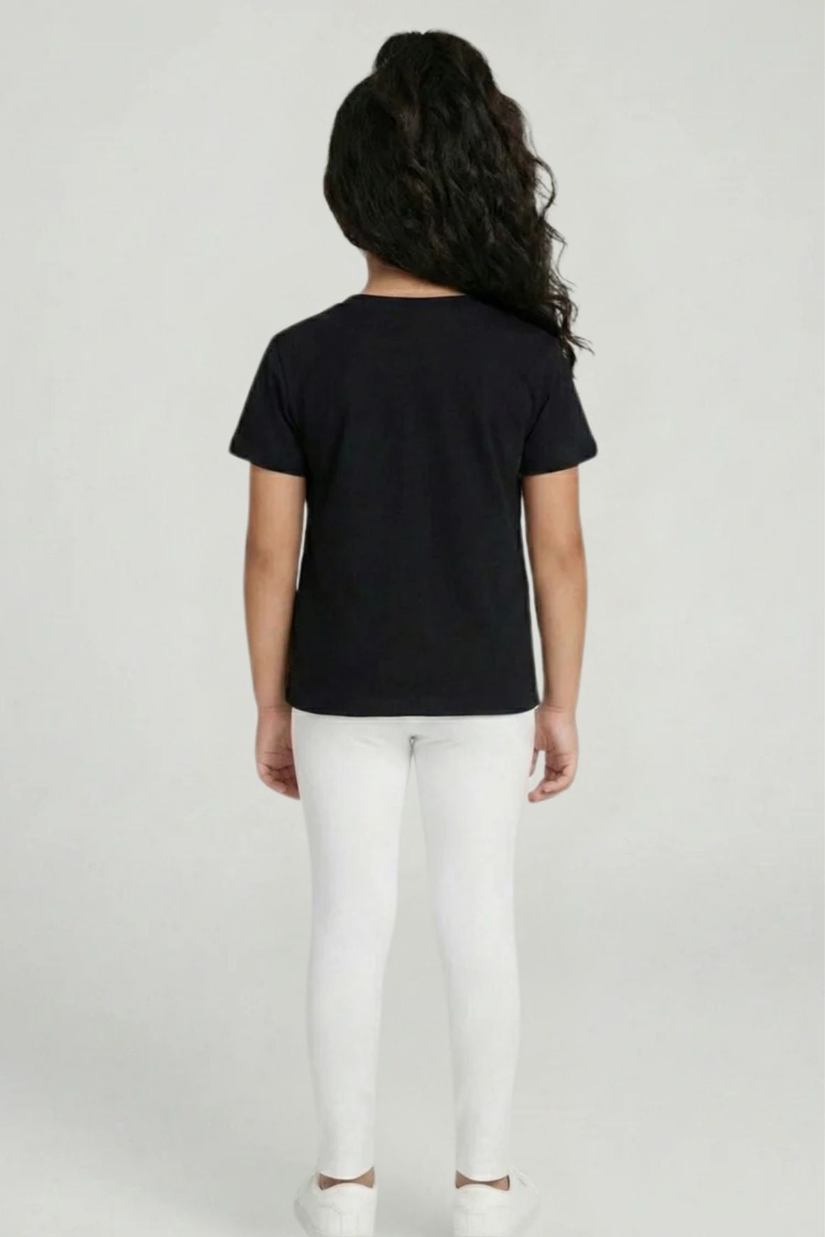 White Metallic Leggings