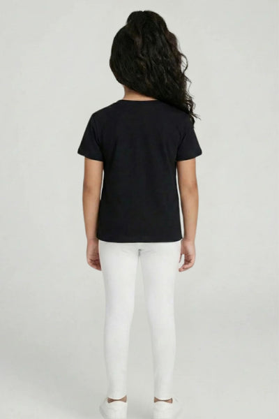 White Metallic Leggings