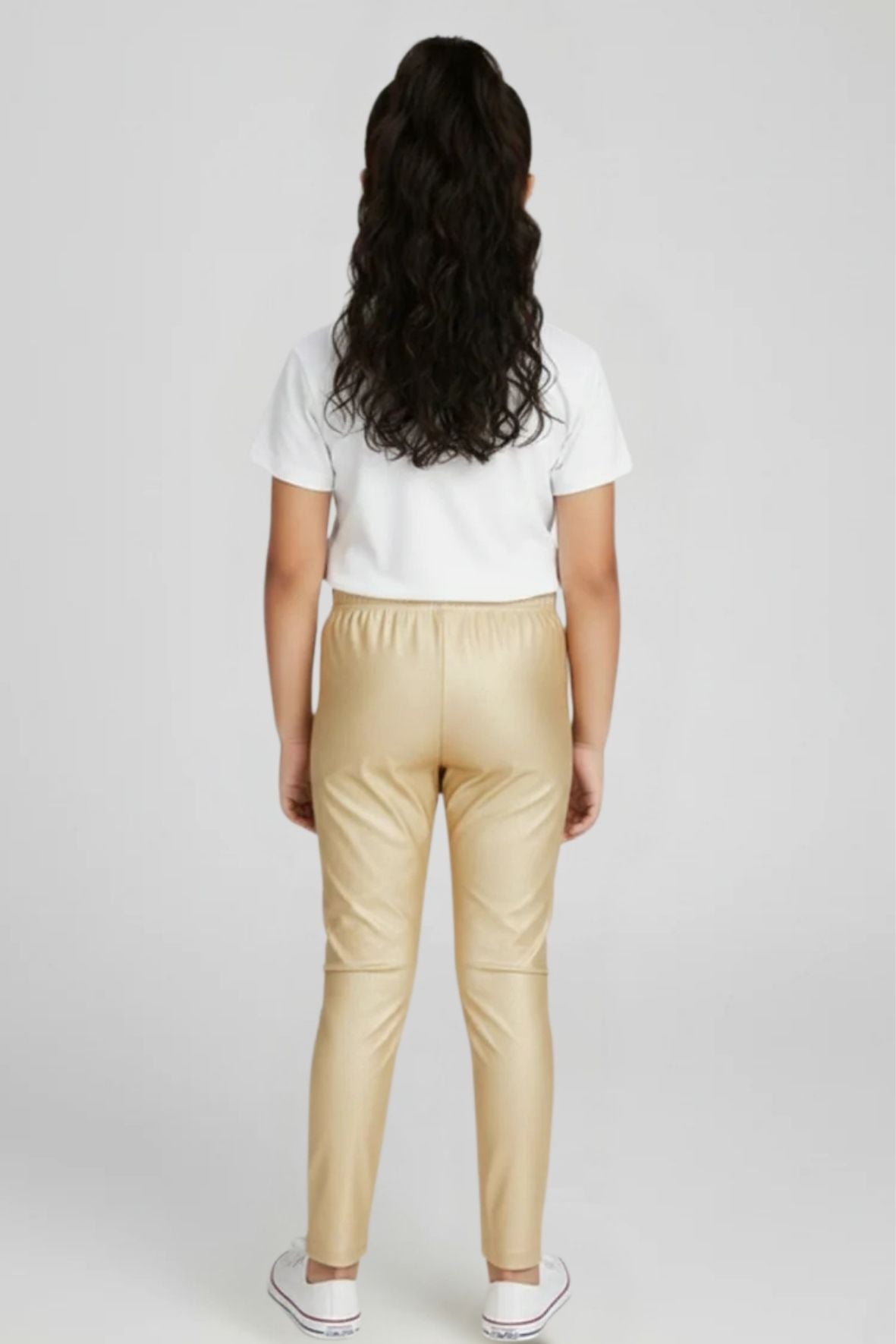Gold Metallic Leggings
